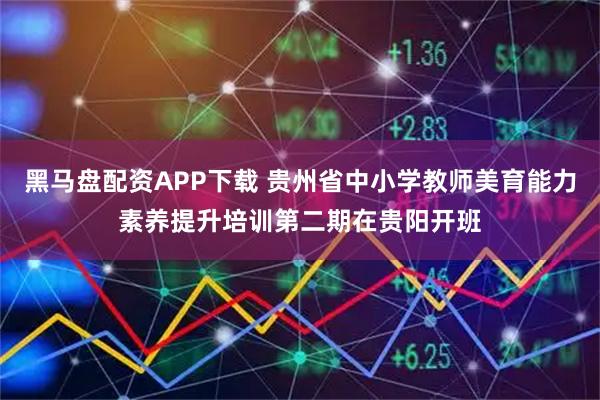 黑马盘配资APP下载 贵州省中小学教师美育能力素养提升培训第二期在贵阳开班